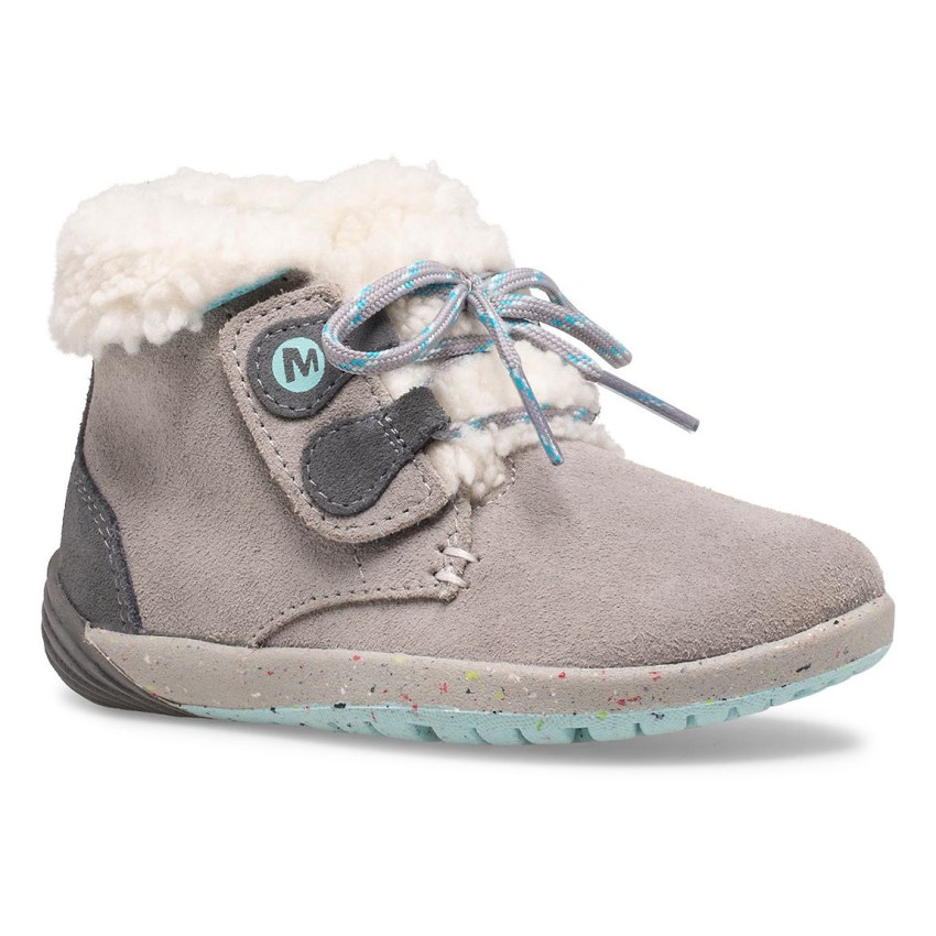 Bottes Merrell Bare Steps Cocoa Jr. Grise Enfant | Y.I.BDIP